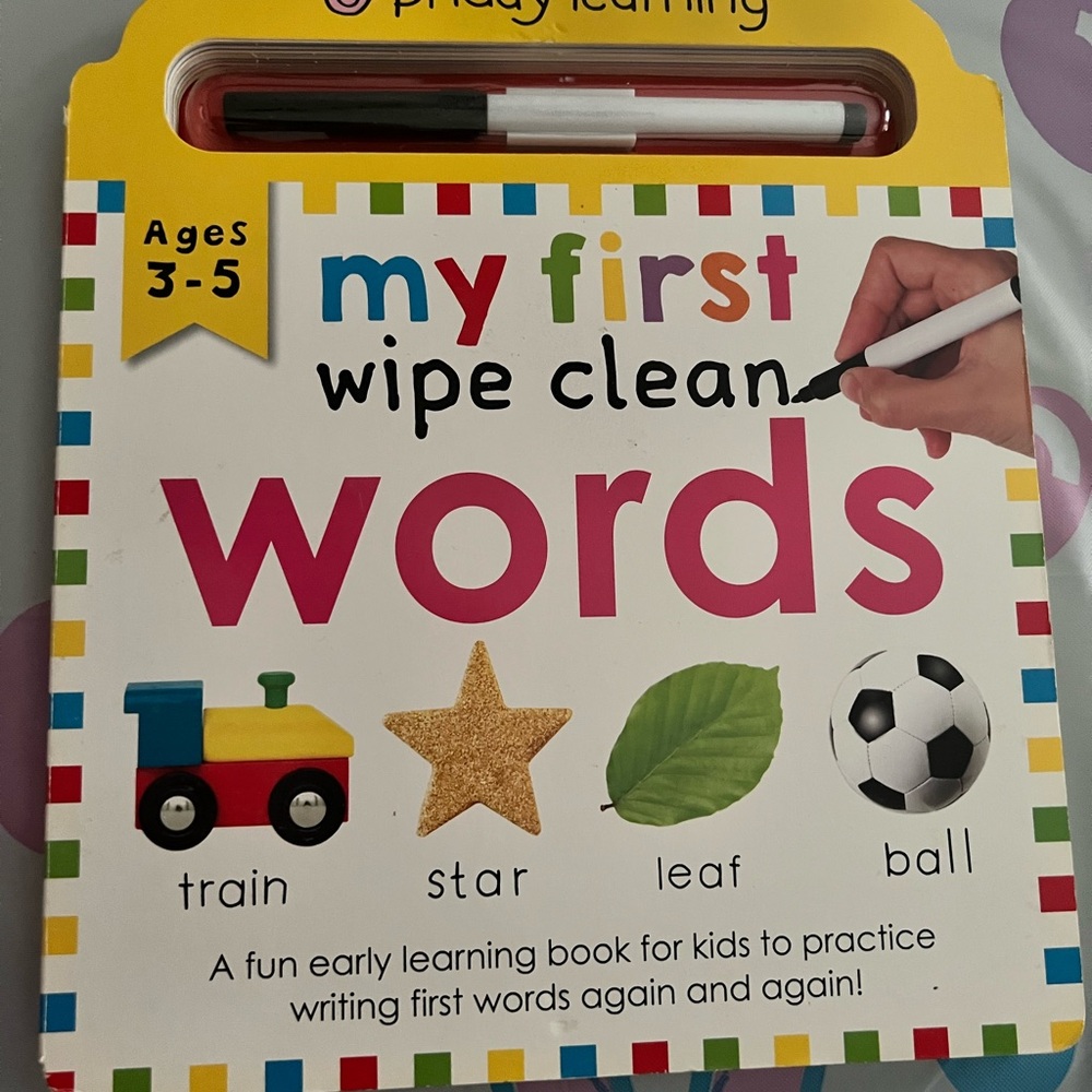 My First Wipe Clean Words Book - Multicolor
